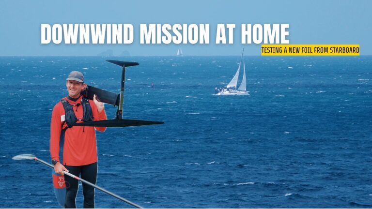 DOWNWIND MISSION IN BRITANNY TESTING A NEW STARBOARD FOIL!
