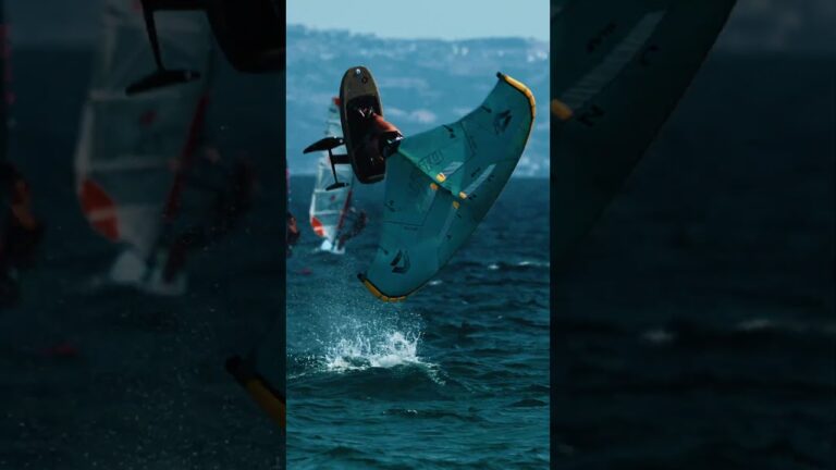 Born and raised in Tarifa, she’s made for these conditions! #wingfoil #tarifa #wingfoilworldtour