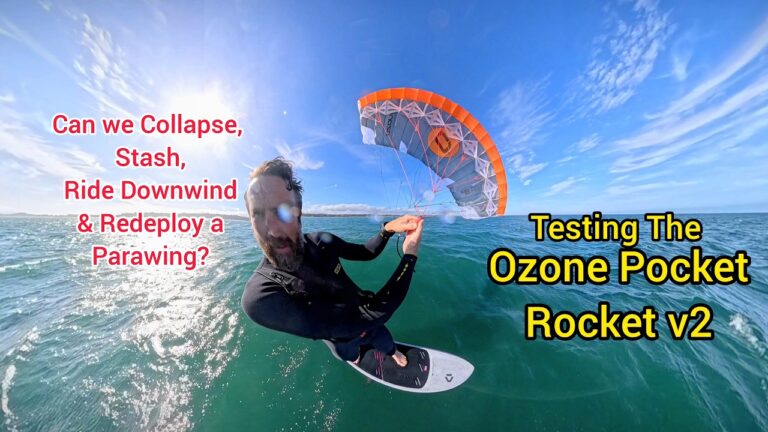 A quick downwind run testing Ozone Pocket Rocket v2.