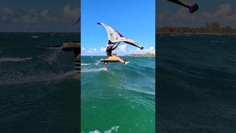 Sit, stand & jump - repeat ‍ #wingfoil #foiling #maui #shorts