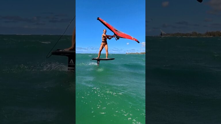The sounds of foiling ‍#asmr #wingfoil #kitefoil #maui #shorts