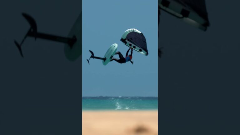 Zoe flew under the radar but is showing good consistency! #wingfoiling #fuerteventura #wingfoil