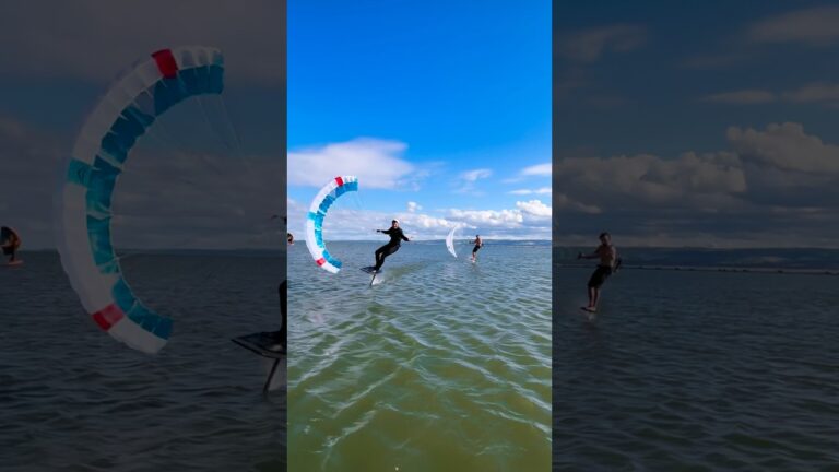 Kitefoiling on the smallest lake ever! #foil #kite #satisfying #watersports #brm #dflow #unifoil #fy