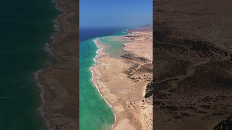 Enjoy the breathtaking, windswept scenery of Fuerteventura once again #fuerteventura #wingfoiling