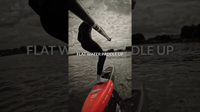Full run here @hoppline Flatwater paddle up + 25 min wake thief on the Starboard Ace Lightning