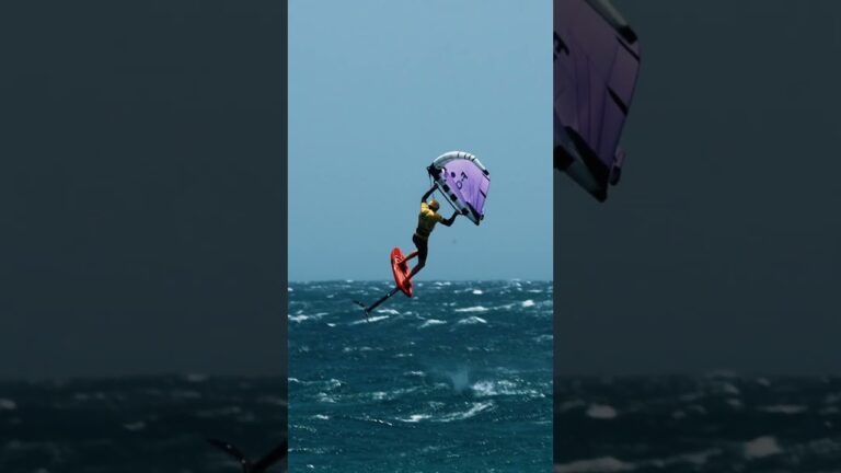 Chris defeated all his rivals in a hard-fought final heat to come out on top! #wingfoiling