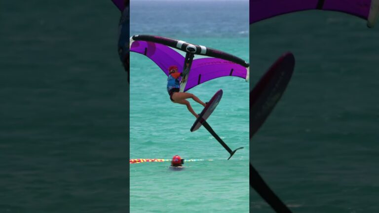 A recap from today’s expression Slalom test at Sotavento Beach #wingfoilworldtour #wingfoiling