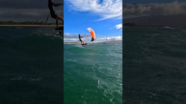She’s locked in and ready for takeoff #parawing #foiling #shorts #maui