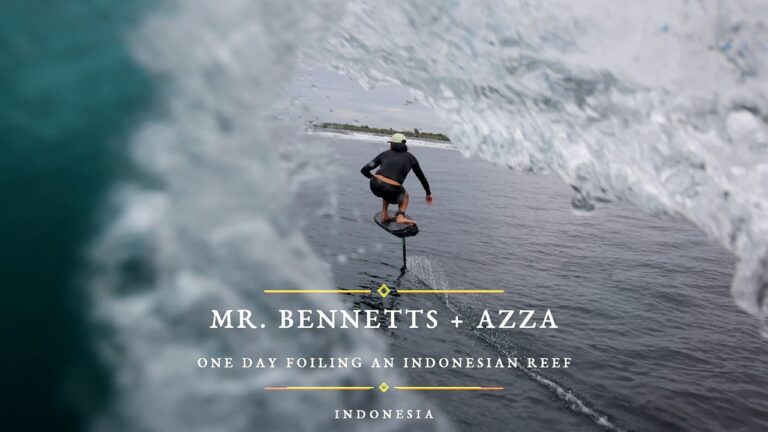 Mister Bennetts and Azza Smith Indo Reef Foil Session