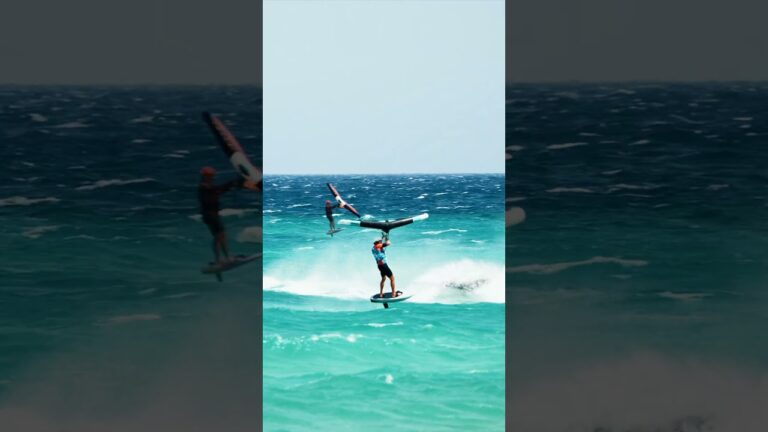 Risky business #wingfoilworldtour #fuerteventura #wingfoiling #canaryislands