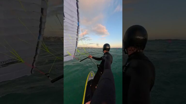 2m and head high swell #parawing #foil #kite #surf #brm #unifoil