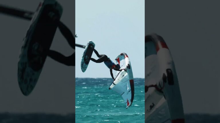 Milla backlipping in fuerte #wingfoil #wingfoiling #wingwoilworldtour #canaryislands