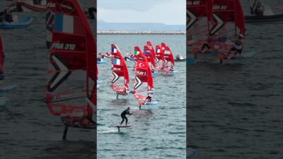 We’ve got an efoil coming up the pack sheredding the @iqfoil6705 World Cup with @MustoClothing